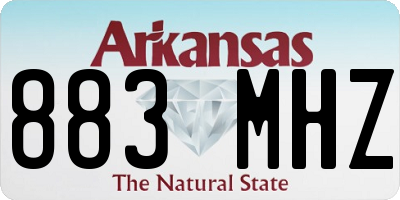 AR license plate 883MHZ