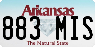 AR license plate 883MIS