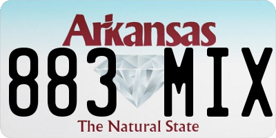 AR license plate 883MIX