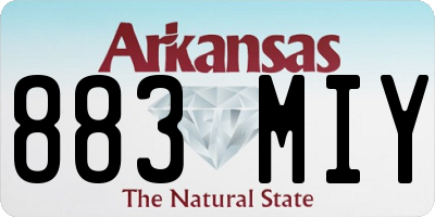 AR license plate 883MIY