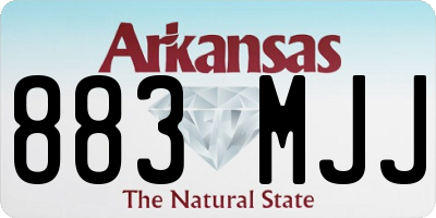 AR license plate 883MJJ