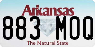 AR license plate 883MOQ