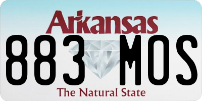 AR license plate 883MOS