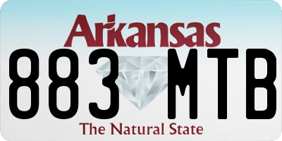 AR license plate 883MTB