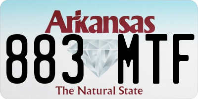 AR license plate 883MTF