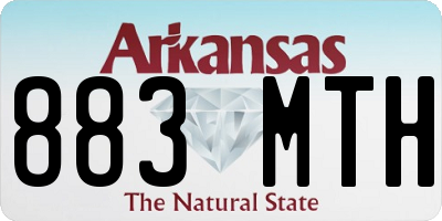 AR license plate 883MTH