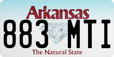 AR license plate 883MTI