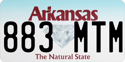 AR license plate 883MTM