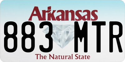 AR license plate 883MTR