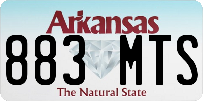 AR license plate 883MTS