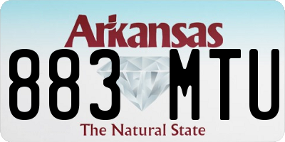 AR license plate 883MTU
