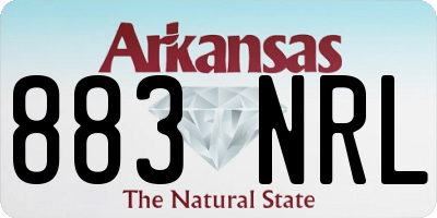 AR license plate 883NRL