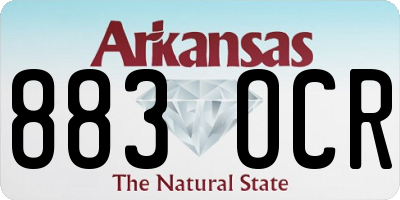 AR license plate 883OCR