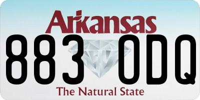 AR license plate 883ODQ