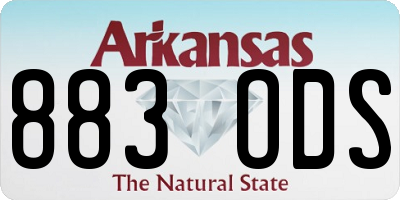 AR license plate 883ODS