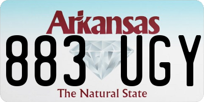 AR license plate 883UGY
