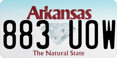 AR license plate 883UOW