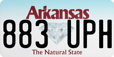 AR license plate 883UPH
