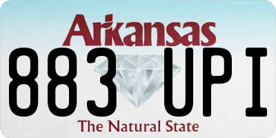 AR license plate 883UPI