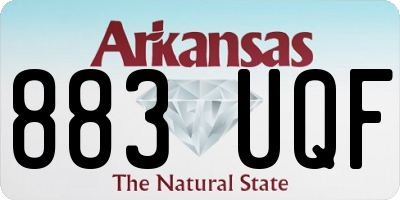 AR license plate 883UQF