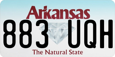 AR license plate 883UQH