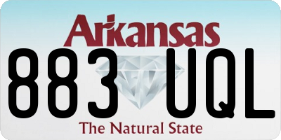 AR license plate 883UQL