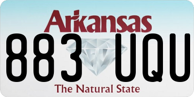 AR license plate 883UQU