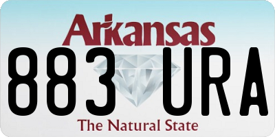 AR license plate 883URA