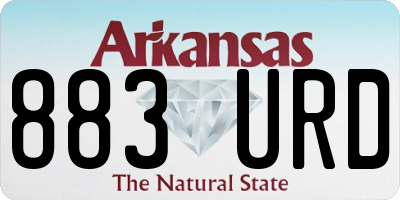AR license plate 883URD
