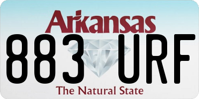 AR license plate 883URF