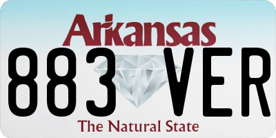 AR license plate 883VER