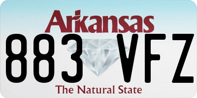 AR license plate 883VFZ