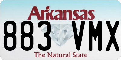 AR license plate 883VMX