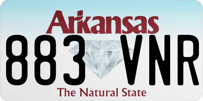 AR license plate 883VNR