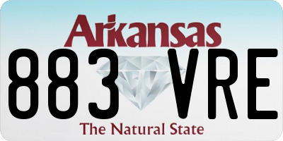 AR license plate 883VRE
