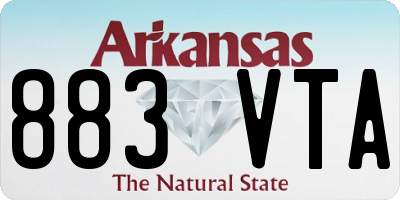 AR license plate 883VTA