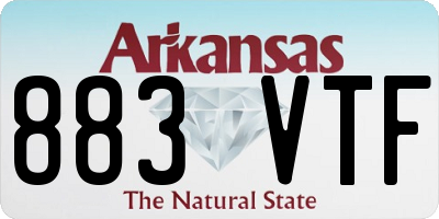 AR license plate 883VTF