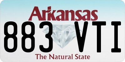 AR license plate 883VTI