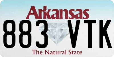 AR license plate 883VTK