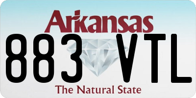 AR license plate 883VTL