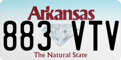 AR license plate 883VTV