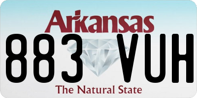 AR license plate 883VUH
