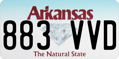 AR license plate 883VVD