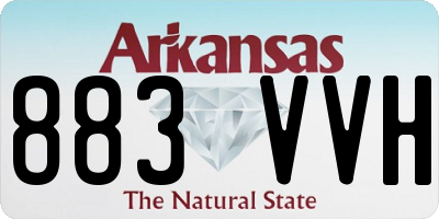 AR license plate 883VVH