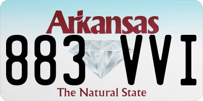 AR license plate 883VVI