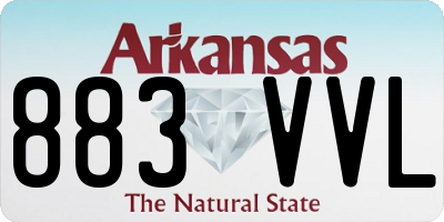 AR license plate 883VVL