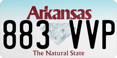 AR license plate 883VVP