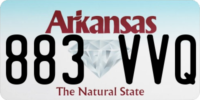 AR license plate 883VVQ