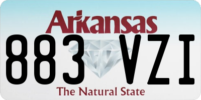 AR license plate 883VZI