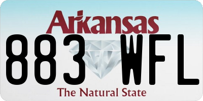 AR license plate 883WFL